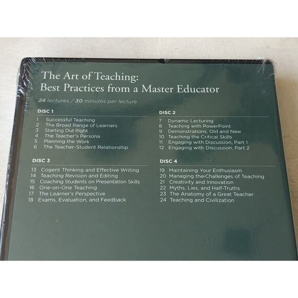 2010 Great Courses Art Of Teaching Education Schools New Sealed DVD & Guidebook - Picture 6 of 7